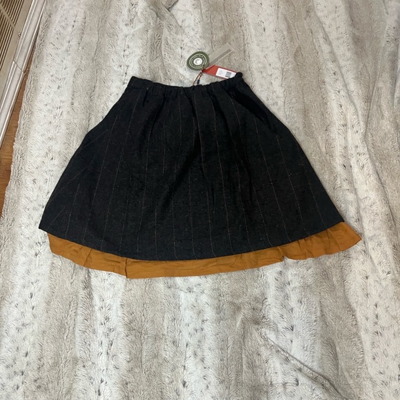 Chic Kids Black and Brown Pleated Skirt - Picture 6 of 7